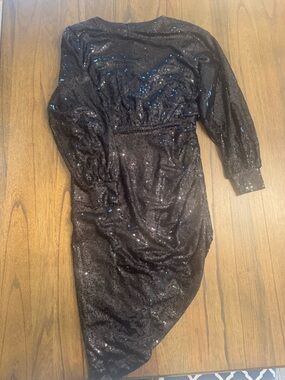 Boohoo Black Sequin Dress